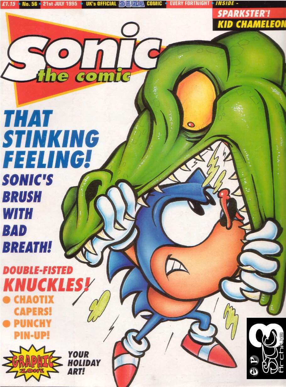Sonic - The Comic Issue No. 056 Cover Page
